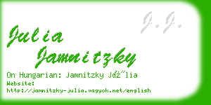 julia jamnitzky business card